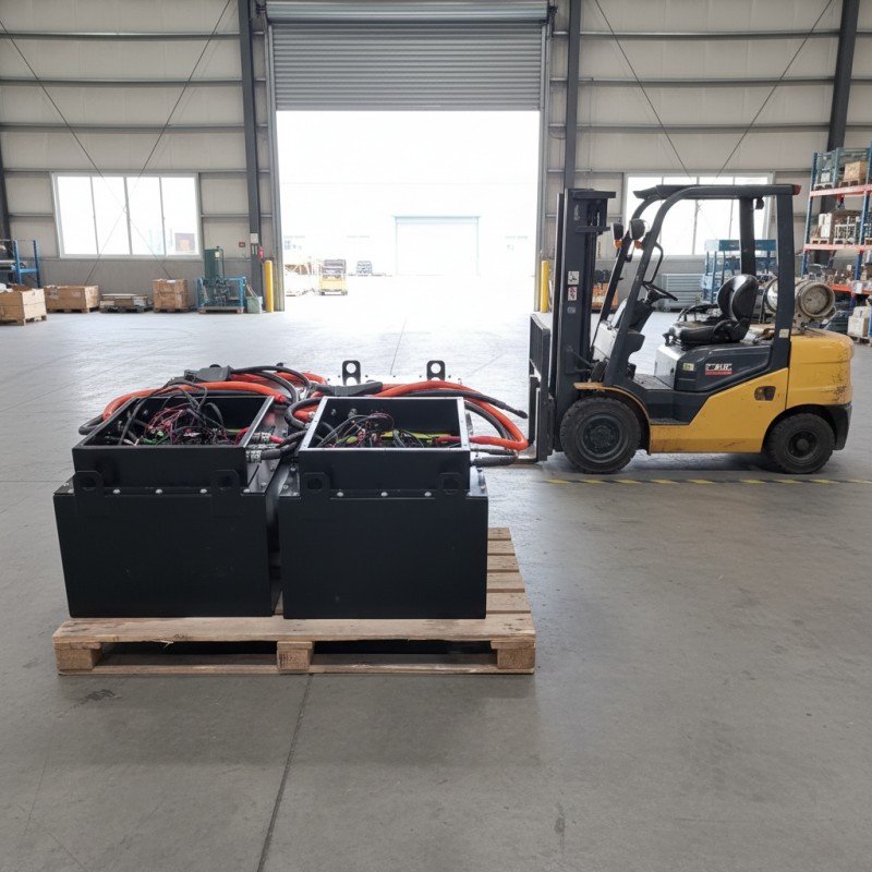 76.8V 560Ah electric forklift battery